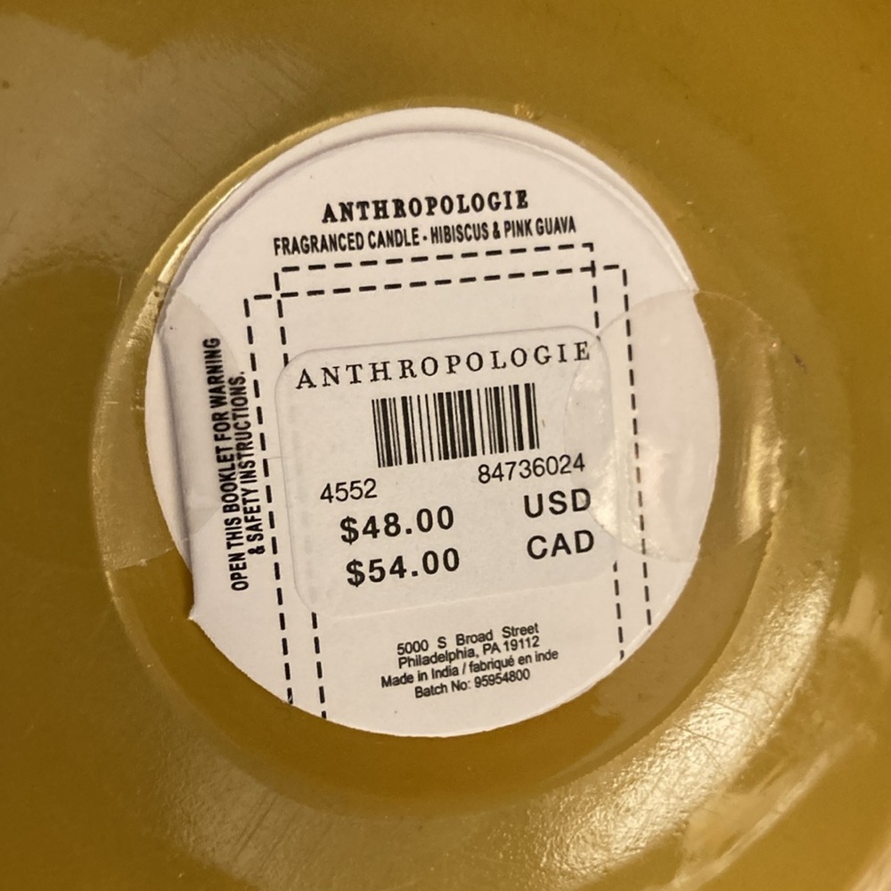 Anthropologie Coco Allred Decorative Glass Candle NWT - Picture 10 of 10